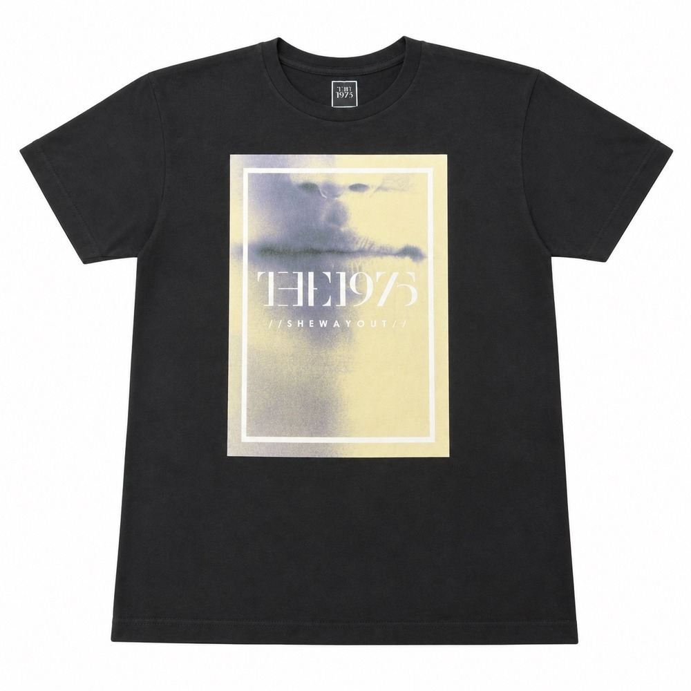 The 1975 She Way Out Black Graphic Band Tee Mens Short Sleeve Crewneck Shirt